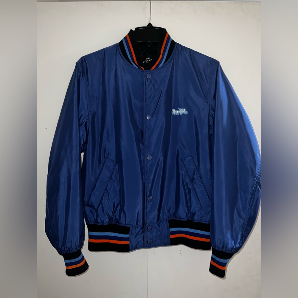 Coach Varsity Jacket Blue Sz Small